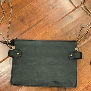 Zara Black Purse with Gold Chain